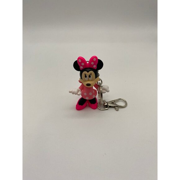 Upcycled Disney Minnie Mouse Figurine Keychain: Vintage Toy Charm for Purses - Picture 4 of 4